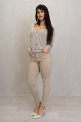 Cardigan leggero con filo lurex