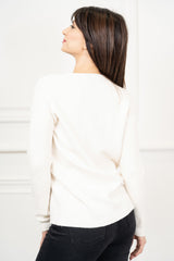 Maglia over girocollo ampia manica raglan