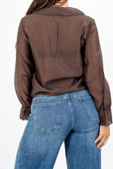 Blusa Tencel Ruffle.