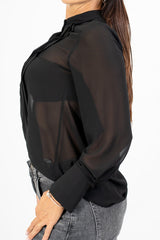 Camicia Georgette Pleats.