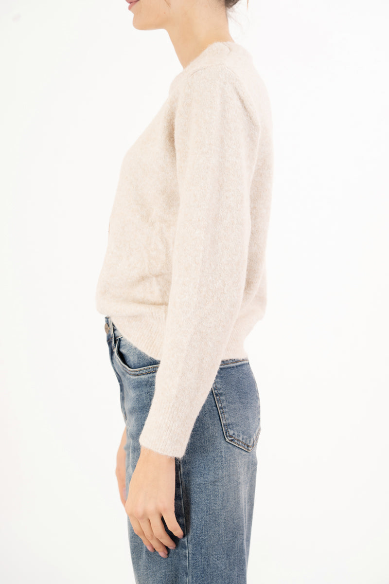 Maglioncino Teddy Chic con toppa ricamata