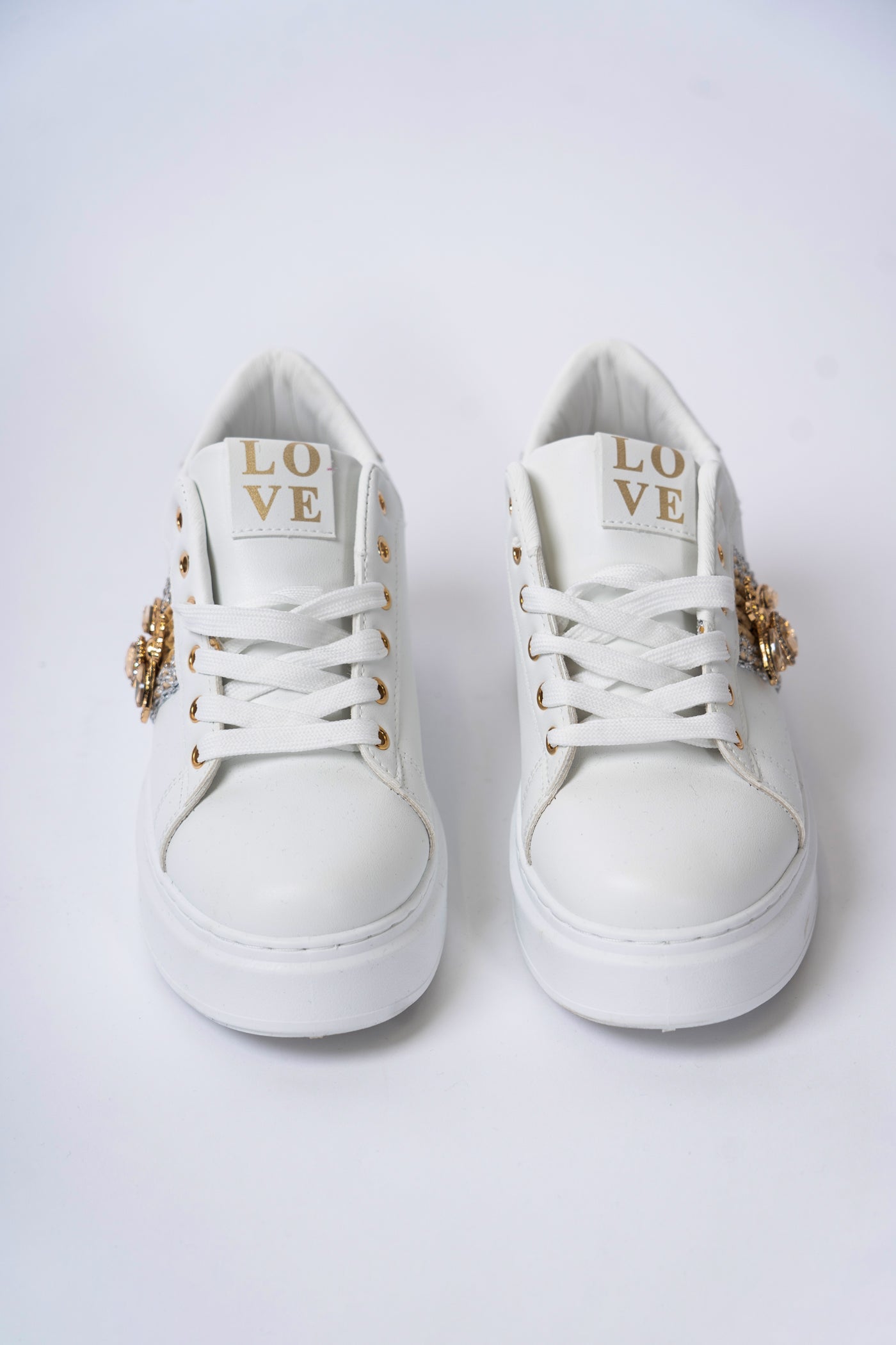 Sneakers Platform con Dettaglio Gioiello