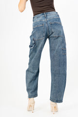 Jeans Banana Fit Wash The con Tasche Laterali.