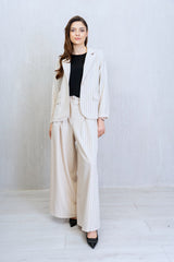 Outfit Poliviscosa Gessata Avorio