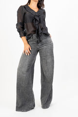 Blusa Tencel Ruffle.