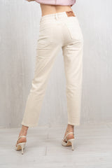 Jeans Color Mom Fit Burro
