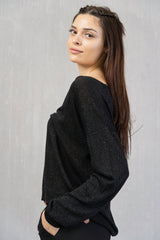 Cardigan leggero con filo lurex