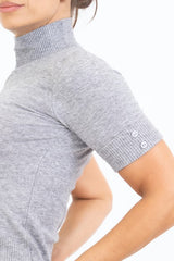 Maglia KnitChic con Mezzo Collo e Bottoncini