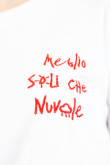 T-shirt “Meglio soli che nuvole”