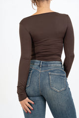 Maglia Scollatura Lace Touch