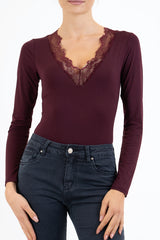 Body LaceDream con pizzo e scollo a V