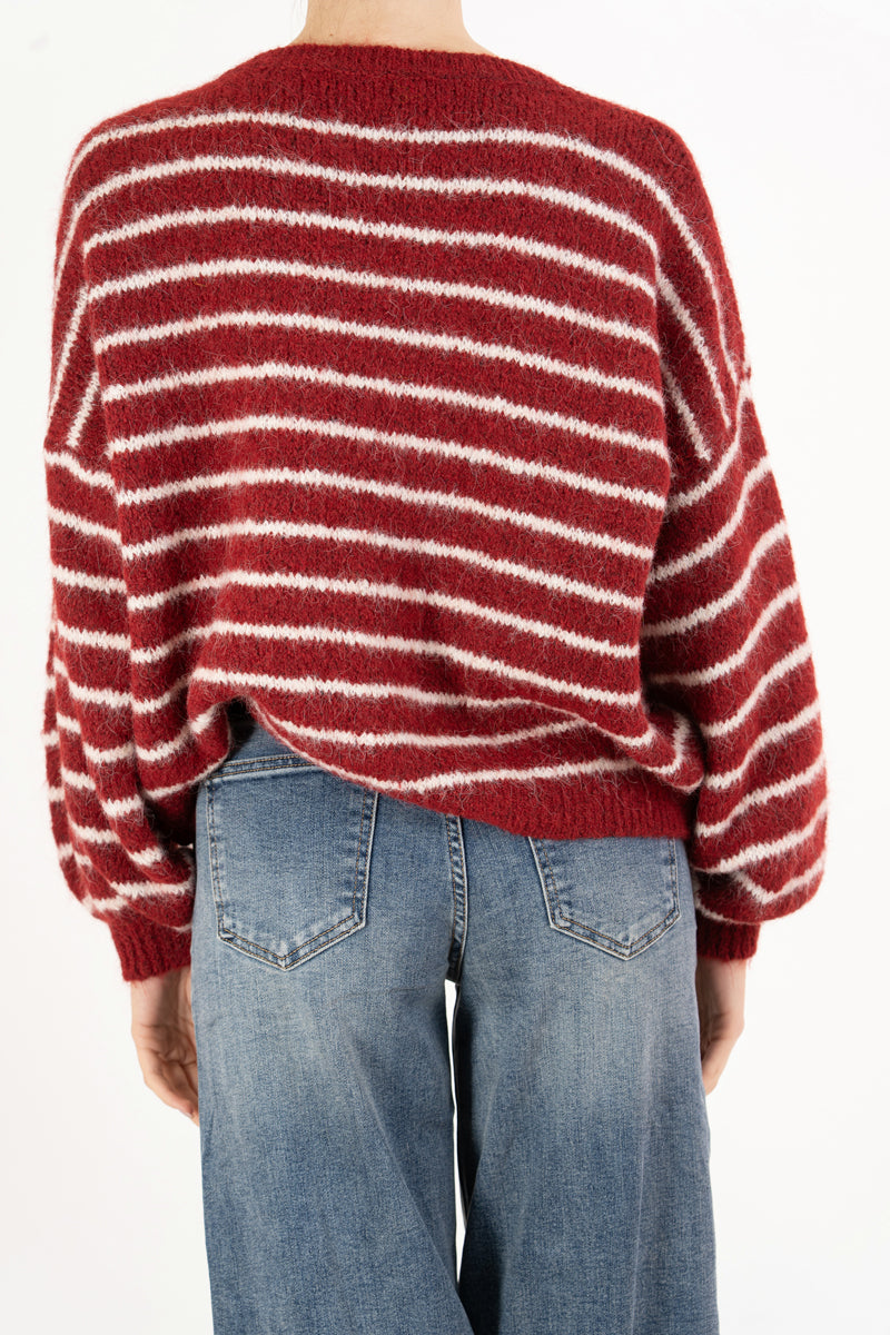 Maglione Soft Lines over a righe