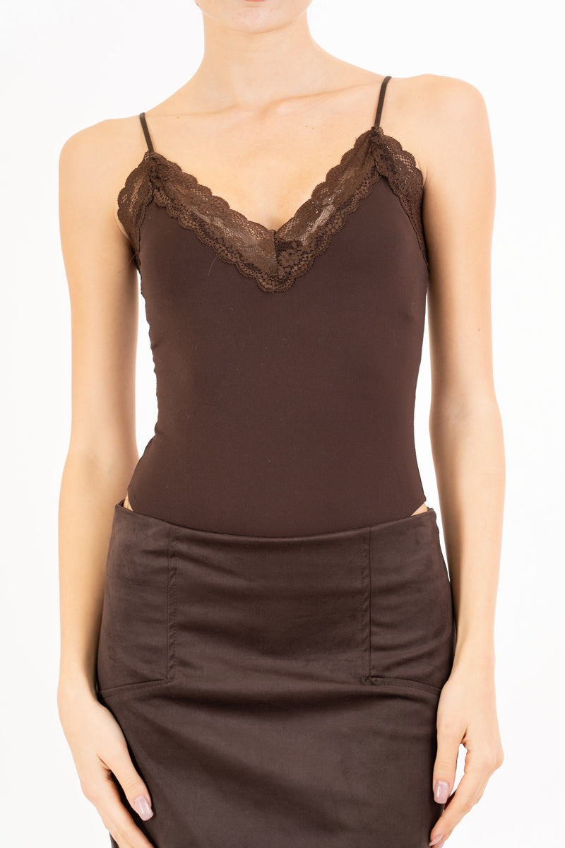 Body Lace Touch con bretelle sottili