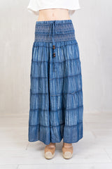 Abito chambray effetto slavato 2 in 1