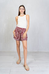 Shorts in viscosa stampa Ramage Estivo