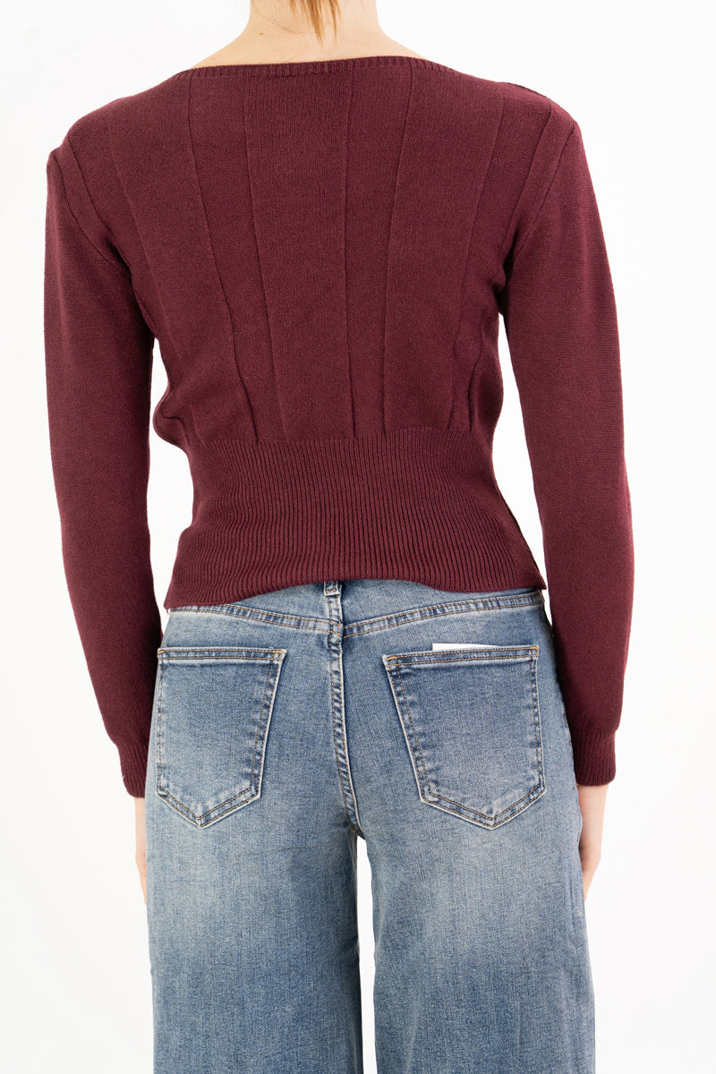 Maglioncino Soft Lines con scollo barca