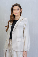 Outfit Poliviscosa Gessata Avorio