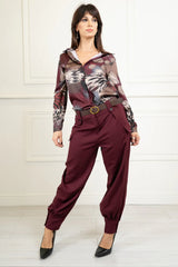 Pantalone tasconi e polso caviglia 3 bottoni