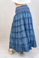 Abito chambray effetto slavato 2 in 1
