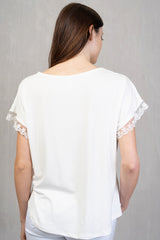 Maglia Viscosa con Merletto