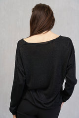 Cardigan leggero con filo lurex