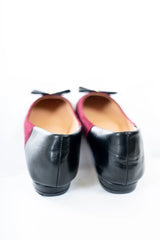 Ballerina bicolore con fiocco