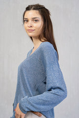 Cardigan leggero con filo lurex