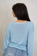 Cardigan leggero con filo lurex