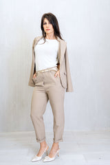 Outfit Poliviscosa Gessata Fango