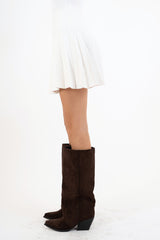 Minigonna Soft Pleat in viscosa elasticizzata