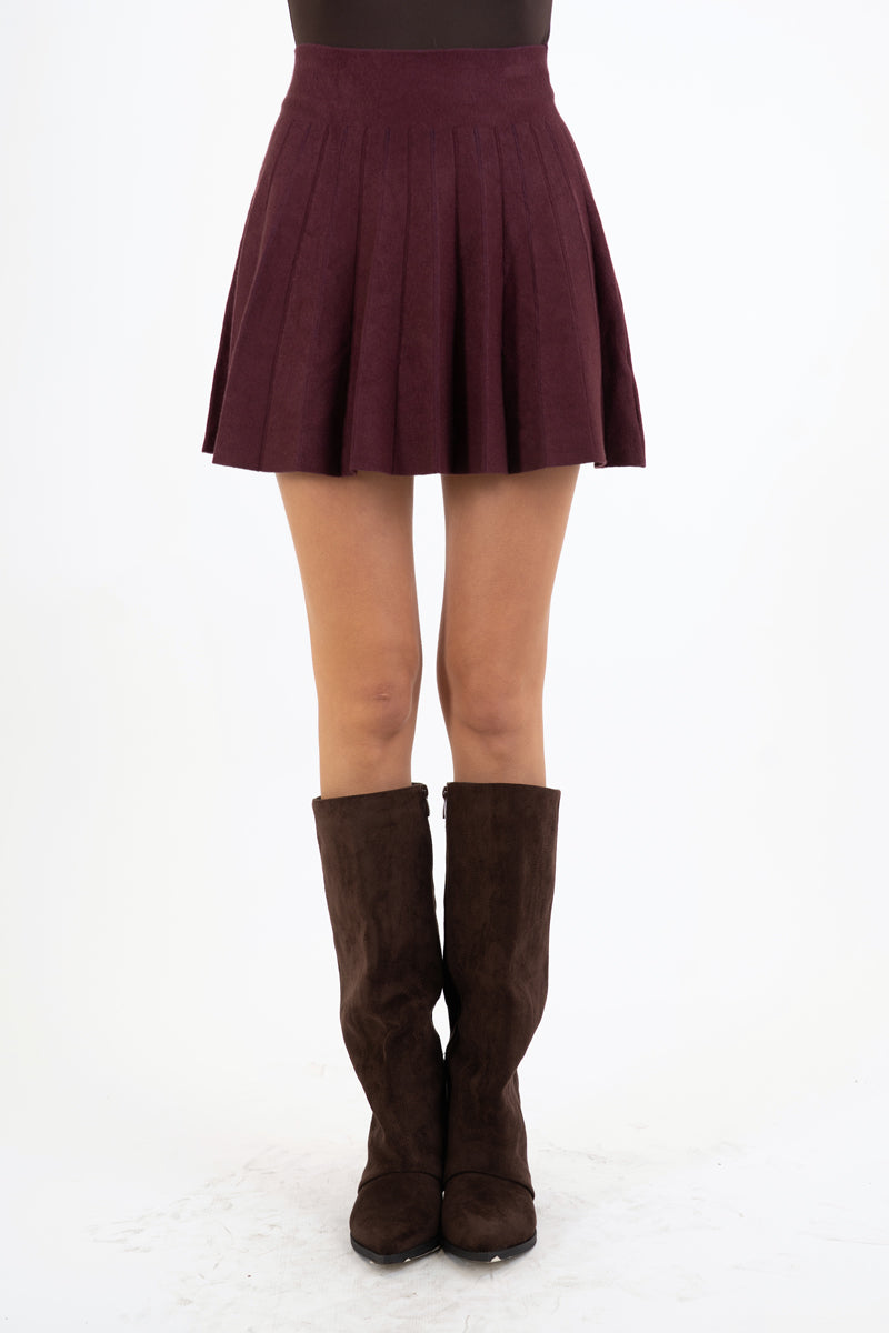 Minigonna Soft Pleat in viscosa elasticizzata