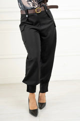 Pantalone tasconi e polso caviglia 3 bottoni