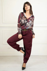 Pantalone tasconi e polso caviglia 3 bottoni