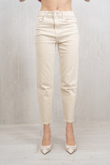Jeans Color Mom Fit Burro