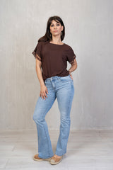Maglia Viscosa con Merletto