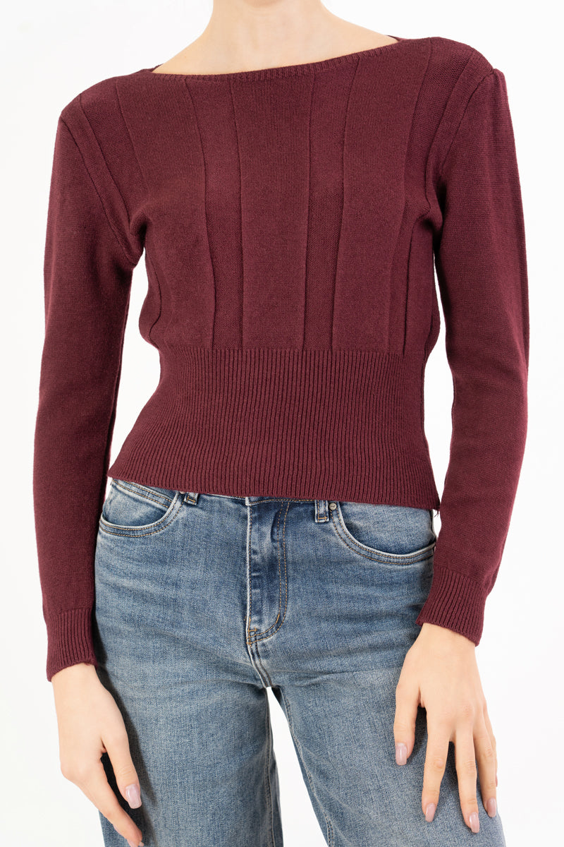 Maglioncino Soft Lines con scollo barca