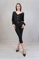 Cardigan leggero con filo lurex