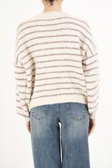 Maglione Soft Lines over a righe