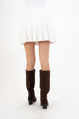 Minigonna Soft Pleat in viscosa elasticizzata