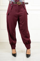 Pantalone tasconi e polso caviglia 3 bottoni
