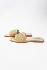 Ciabatta Fascia Intrecciata Gold