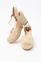 Zeppe Ricamate Beige