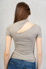 T-shirt Asimmetrica Cut-Out