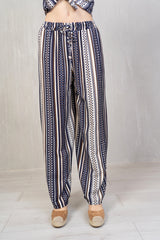 Pantalone Fantasia rigata Viscosa