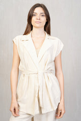 Completo tela di viscosa Gilet e Pantalone