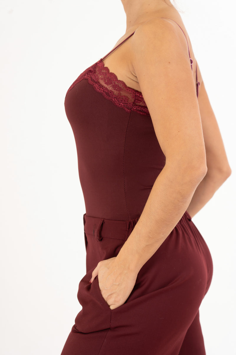 Body Lace Touch con bretelle sottili