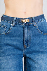 Cinta regolabile ecopelle fina con fibbia stile hermes