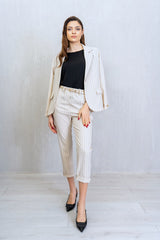 Outfit Poliviscosa Gessata Avorio