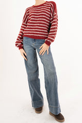 Maglione Soft Lines over a righe