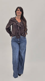 Blusa Tencel Ruffle.